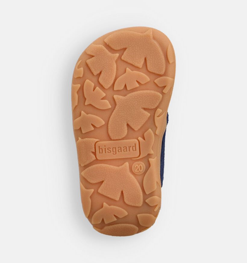 Bisgaard Corduroy Donkerblauwe Pantoffels voor jongens (372372) - geschikt voor steunzolen