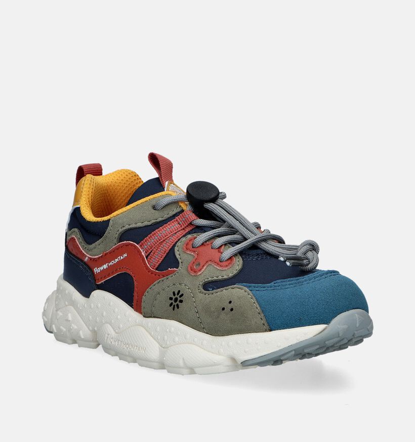 Naturino x Flower Mountain Yamano 3 Chaussures à lacets en Bleu pour garçons (349000) - pour semelles orthopédiques