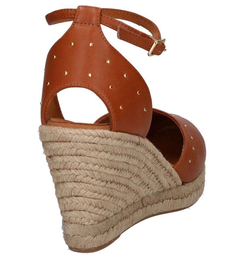 Unisa Cosme Cognac Sandalen in leer (291038)