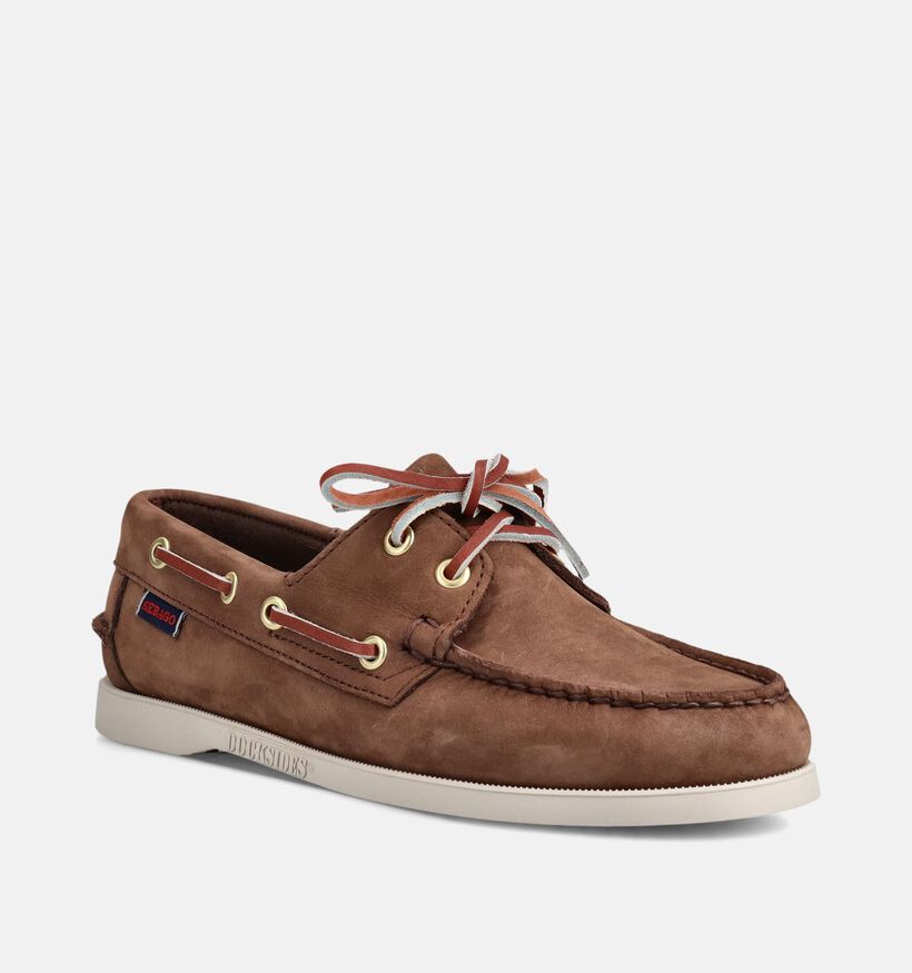 Sebago Portland Nubuck Bruine Bootschoenen voor dames (370235)