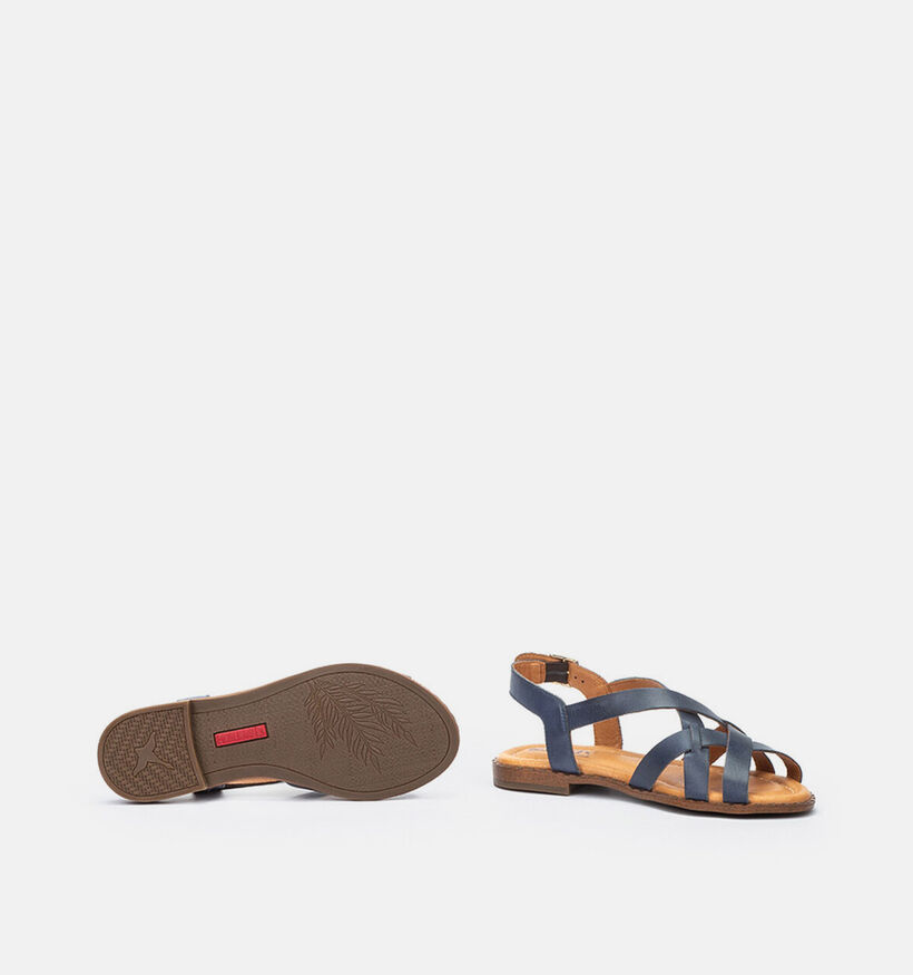 Pikolinos Algar Sandales plates en Bleu pour femmes (370546)