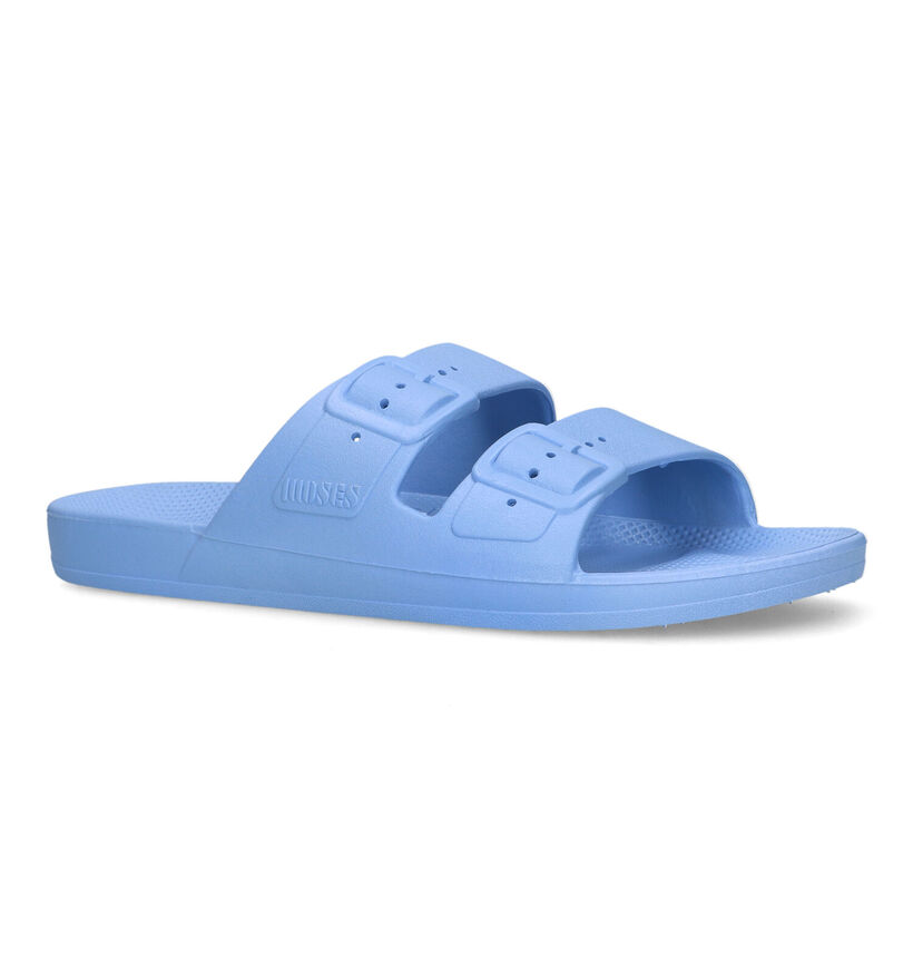 Slides Moses Slippers Dames Freedom Moses Slides White Terrazzo Smoke