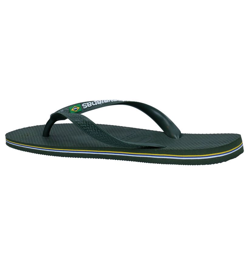 Havaianas Brasil Logo Blauwe Teenslippers in kunststof (289870)