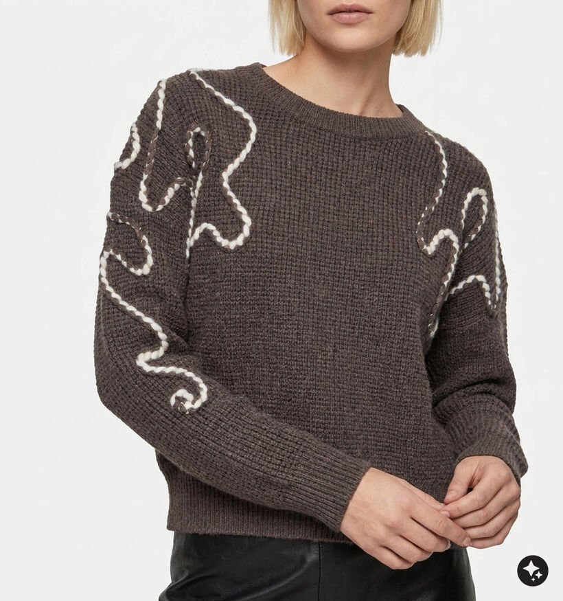 The Korner Donkerbruine Trui voor dames (382194)