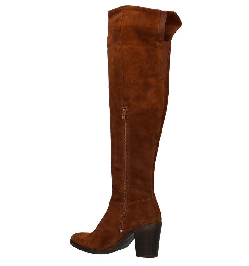 Red Rag Cognac Overknee Laarzen in daim (281816)