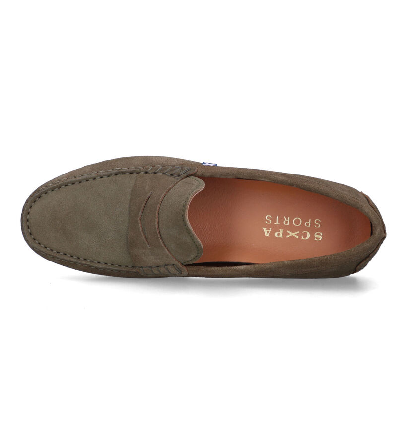 Scapa Mocassins en Bleu pour hommes (323782) - pour semelles orthopédiques