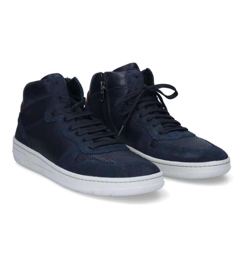 Geox Magnete Blauwe Sneakers in leer (313651)