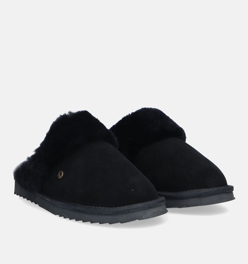 Warmbat Flurry Pantoufles en laine en Cognac pour femmes (329908)