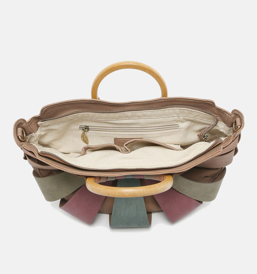 Woomen Amandier Sac à main en Taupe pour femmes (330782)