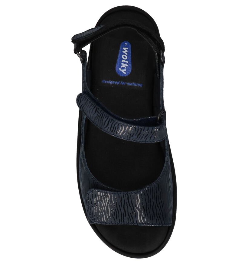 Comfortabele Sandalen Donkerblauw Wolky Salvia, , pdp