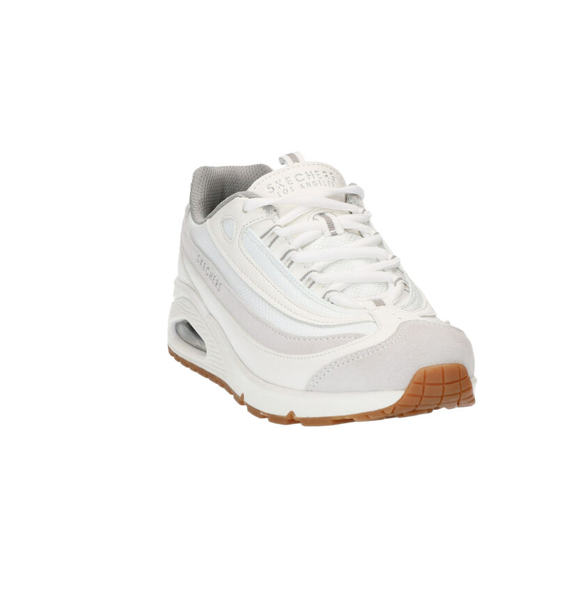 Skechers Uno Roundabout Ecru Sneakers in kunstleer (254208)