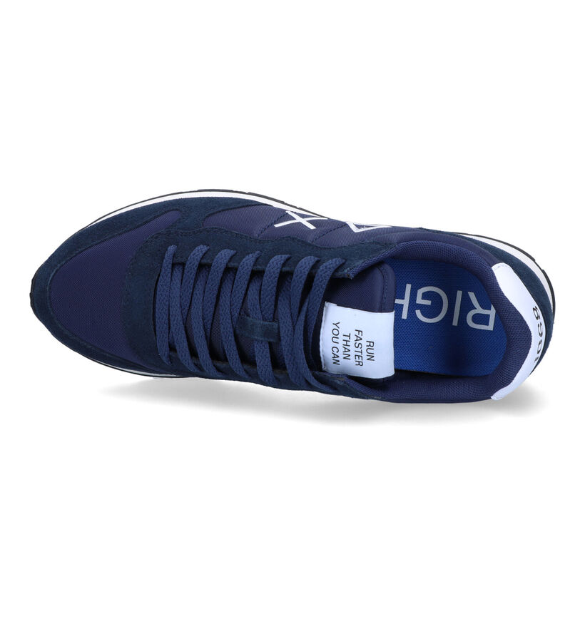 Sun 68 Tom Solid Blauwe Sneakers voor heren (322368) - geschikt voor steunzolen