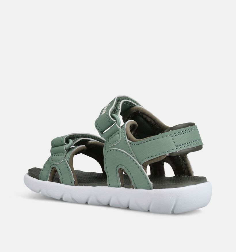 Timberland Perkins Row Backstrap Sandales en Vert pour gar&ccedil;ons (368732)