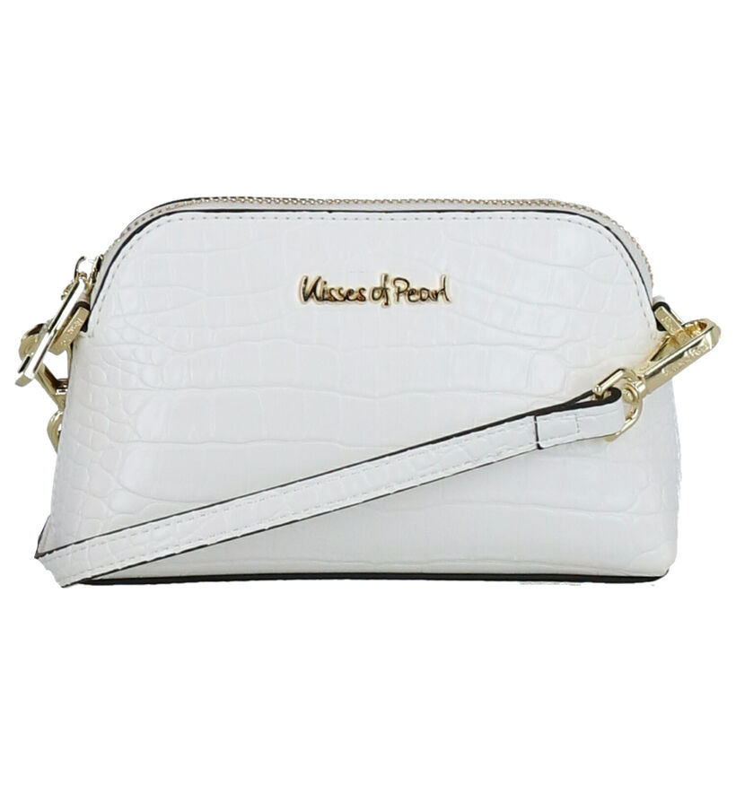 Kisses of Pearl Paula Beige Crossbody Tas in kunstleer (273754)