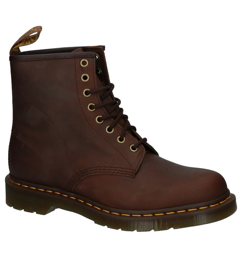 Dr. Martens Boots à lacets en Brun foncé en cuir (292455)