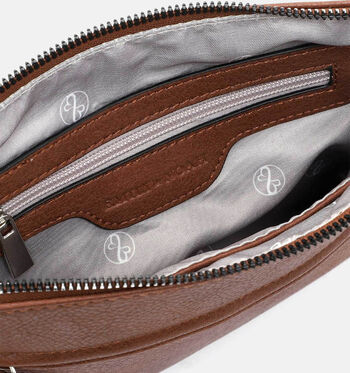 Emily & Noah Crossbody tassen Cognac/Blauw