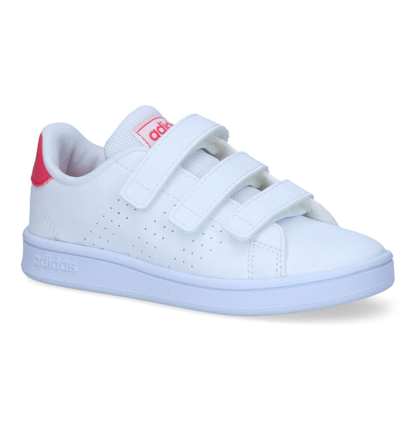 adidas Advantage C Witte Sneakers voor meisjes (319539) - geschikt voor steunzolen