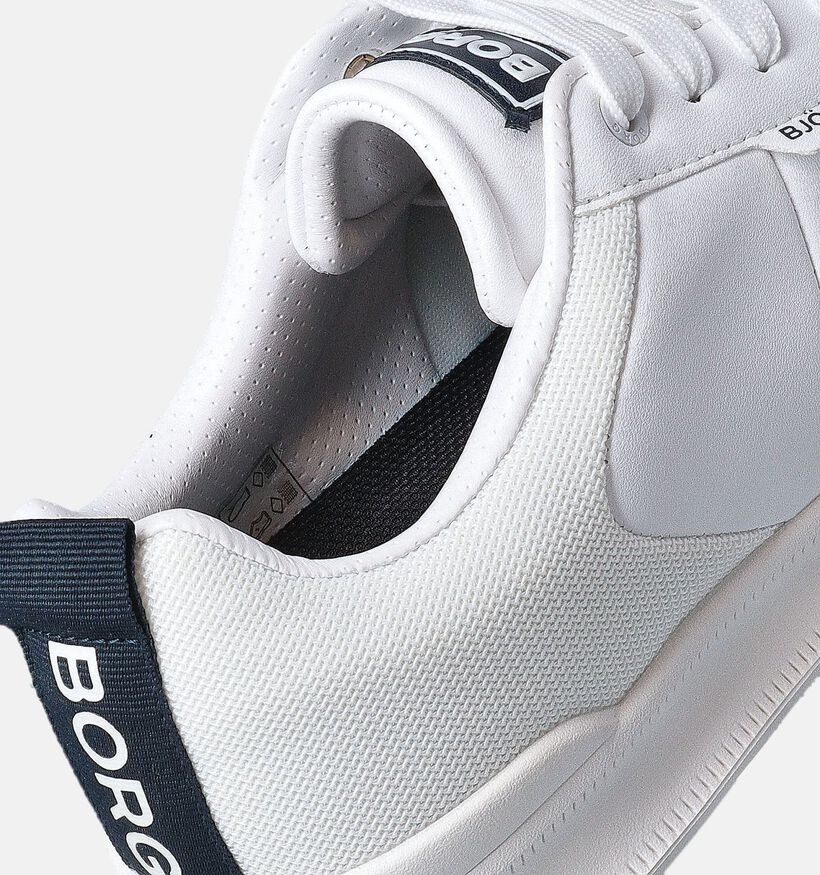 Bjorn Borg Witte Veterschoenen voor heren (352903) - geschikt voor steunzolen