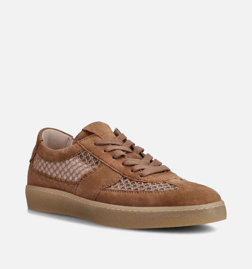 Gabor Cognac Sneakers voor dames (373311) - geschikt voor steunzolen