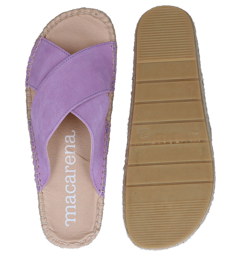 Macarena Bety Mules en Lila en nubuck (298965)