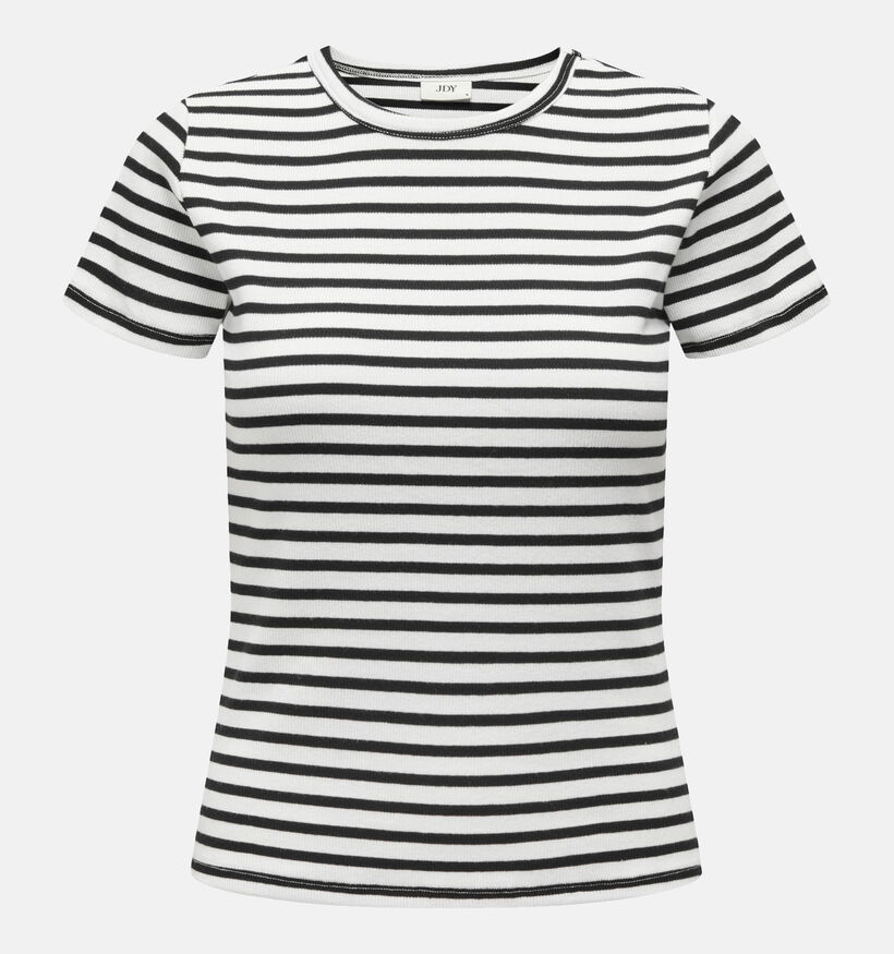 JDY Solar Blauw Gestreept t-shirt voor dames (351362)