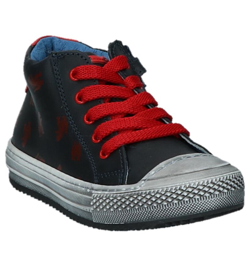 STONES and BONES Vome Bottines en Bleu en cuir (295168)