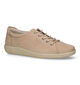 ECCO Soft 2.0 Beige Veterschoenen voor dames (321141) - geschikt voor steunzolen