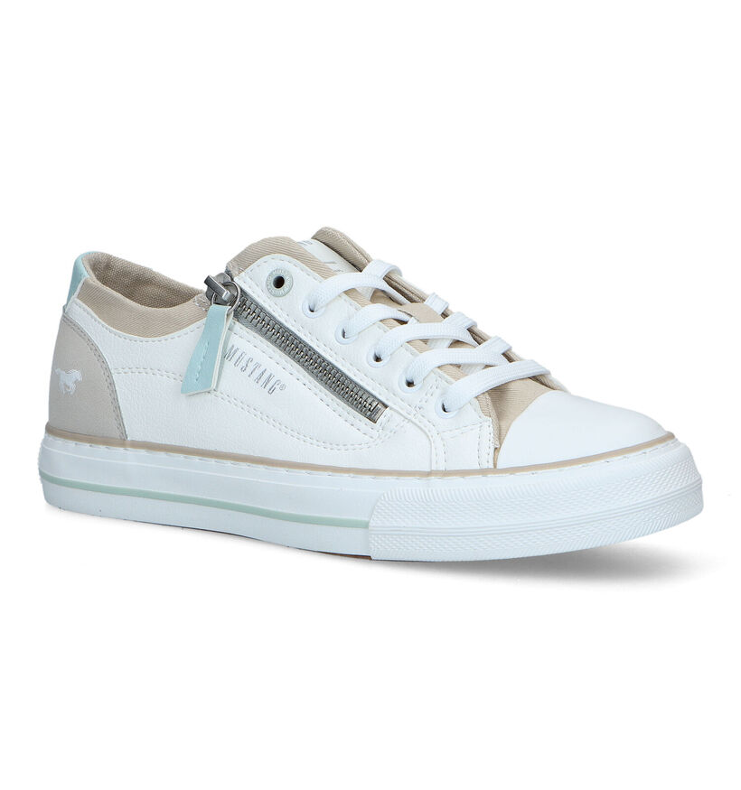 Mustang Baskets casual en Blanc en simili cuir (323489)