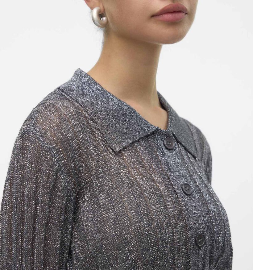 Vero Moda Miles Cardigan avec boutons en Gris pour femmes (349070)