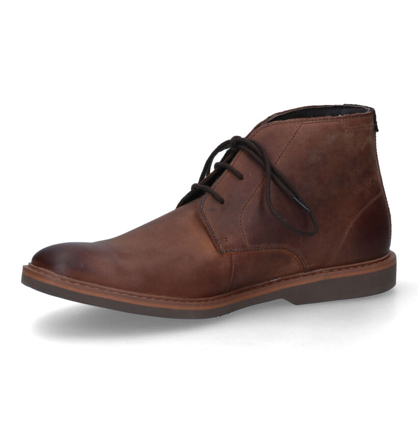 Clarks Atticus LT Cognac Hoge Schoenen in nubuck (313691)