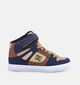 DC Shoes Pure High Top Baskets montantes en Bleu/Marron pour gar&ccedil;ons (376202)
