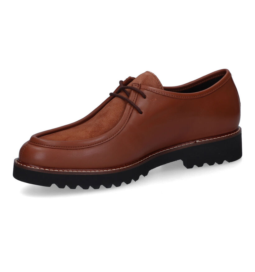 Mephisto Sonie Cognac Veterschoenen voor dames (330835) - geschikt voor steunzolen