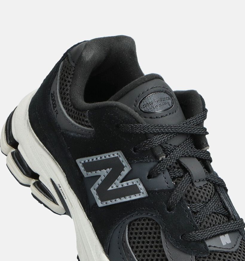New Balance 2002 Baskets en Noir pour filles, garçons (366176) - pour semelles orthopédiques