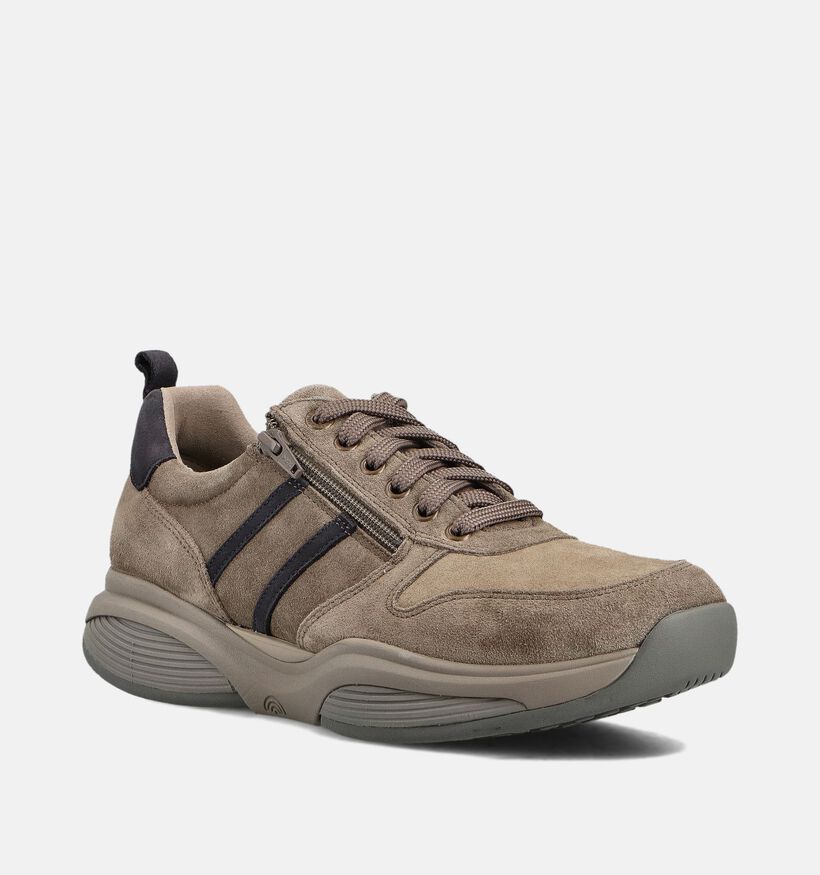 Xsensible SWX3 Chaussures plates en Taupe pour hommes (363767) - pour semelles orthopédiques