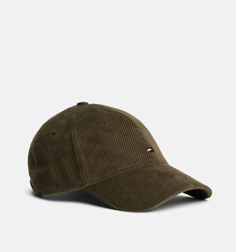 Tommy Hilfiger Flag 6 Panel Cord Groene Pet voor heren (362639)