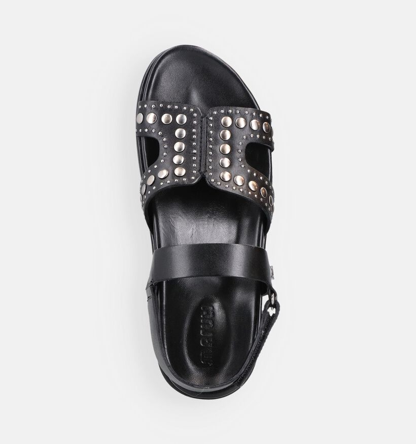 Maruti Elorai Sandales plates en Noir pour femmes (372343)