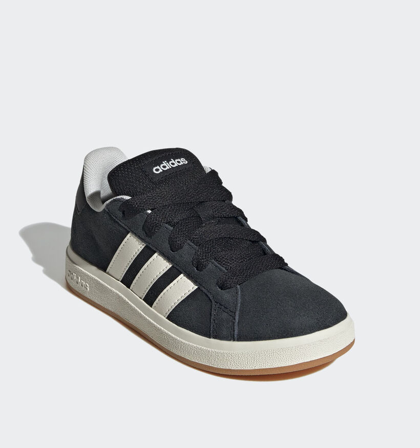 Adidas Grand Court 00s K Baskets basses en Noir pour gar&ccedil;ons (372631)