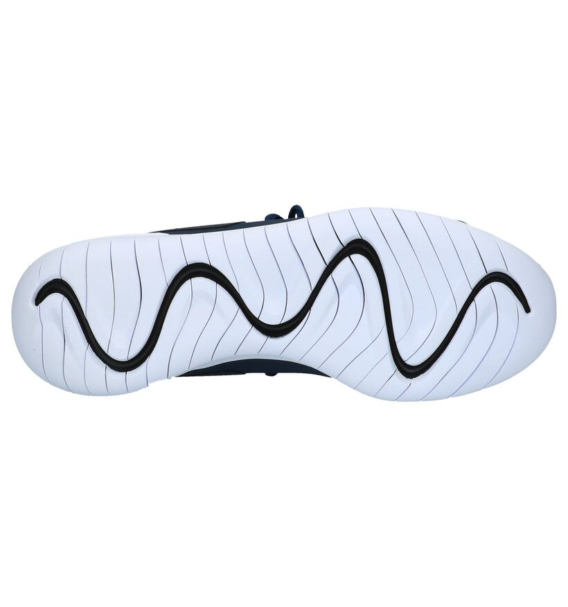 Nike Baskets basses en Bleu foncé en textile (219409)