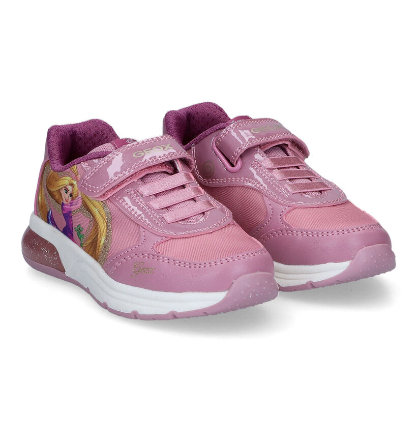 Geox Disney Princess Baskets en Rose en simili cuir (311006)