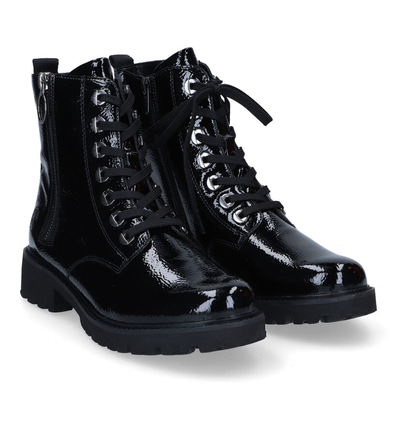 Remonte Witte Veterboots voor dames (312338) - geschikt voor steunzolen