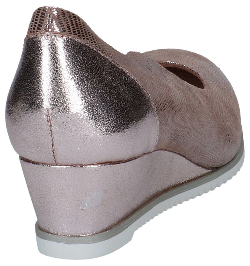 Tamaris Metallic Roze Pumps met Sleehak in nubuck (244262)