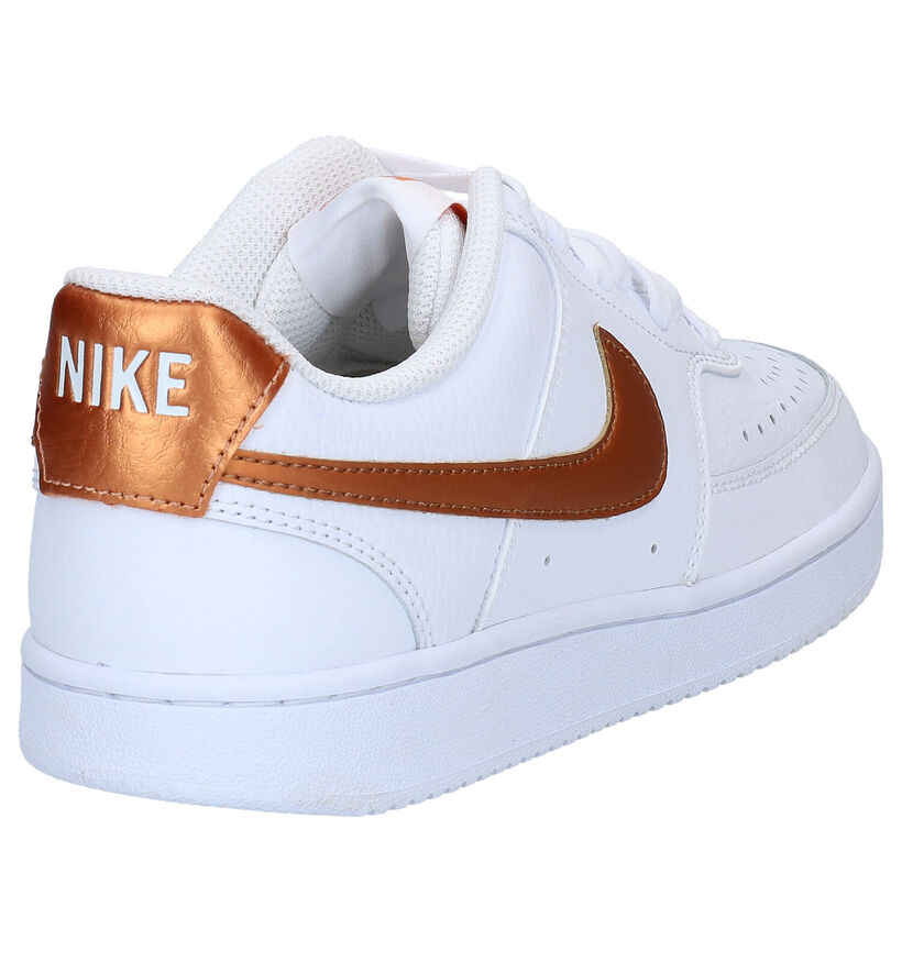 Nike Court Vision Baskets en Blanc pour femmes (316792) - pour semelles orthopédiques