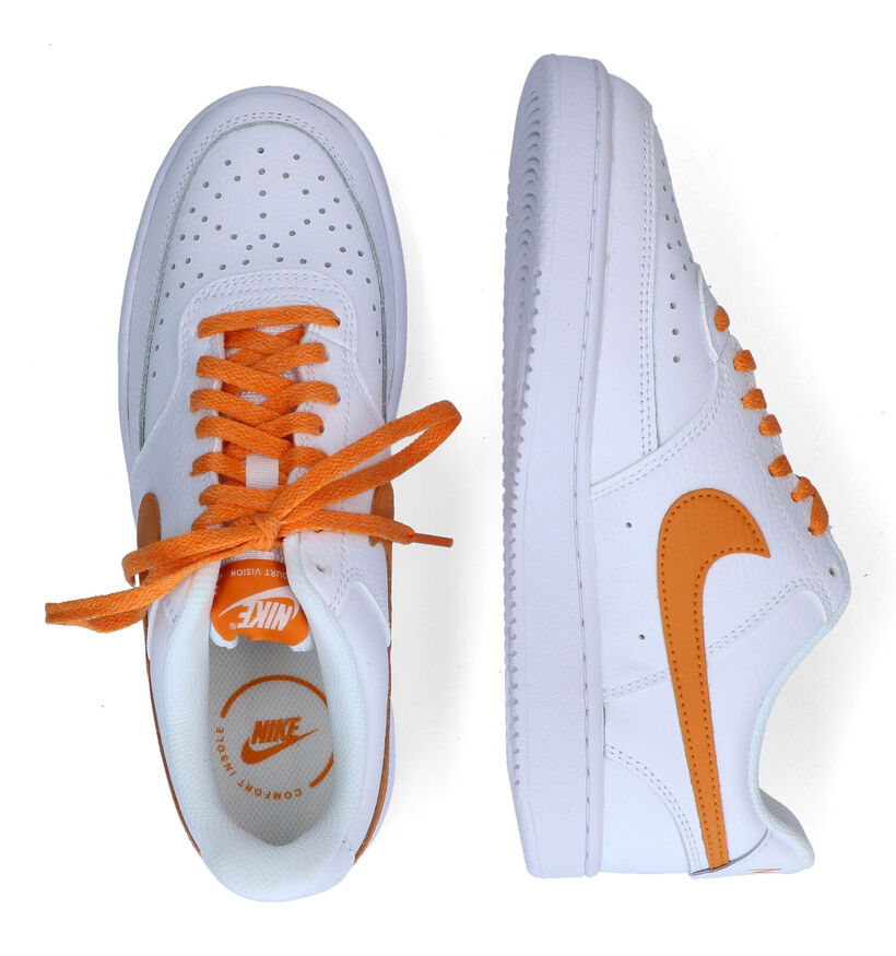 Nike Court Vision Low Baskets en Blanc pour femmes (347839)