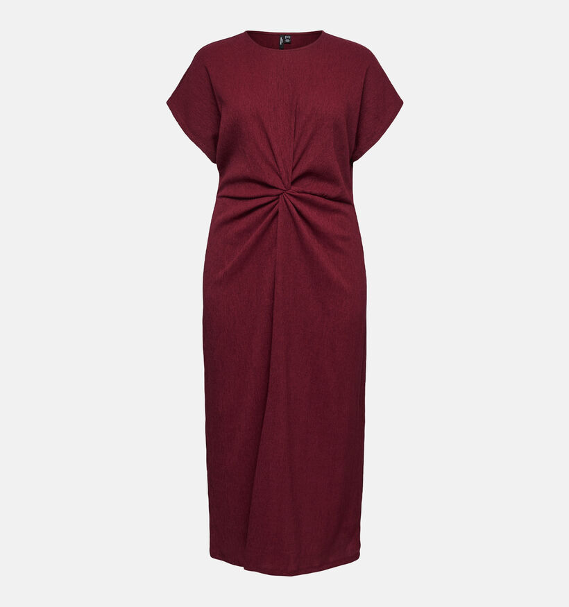 Vero Moda Curve Amanda Robe mi-longue en Rouge pour femmes (378134)