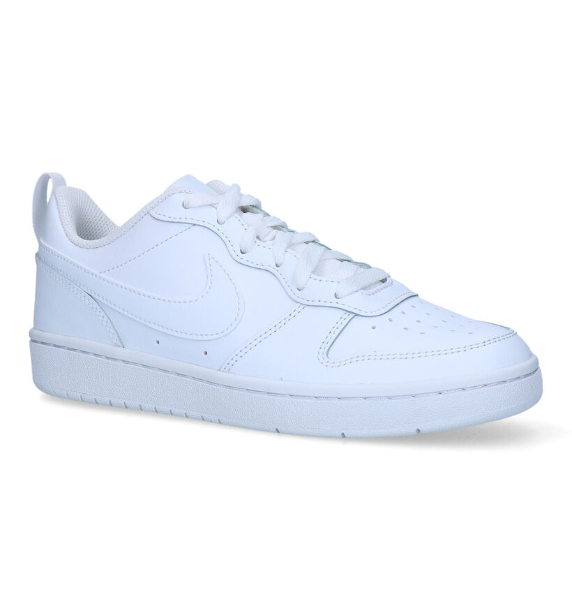 Nike Court Borough LOW 2 GS Witte Sneakers voor meisjes, jongens (350497)