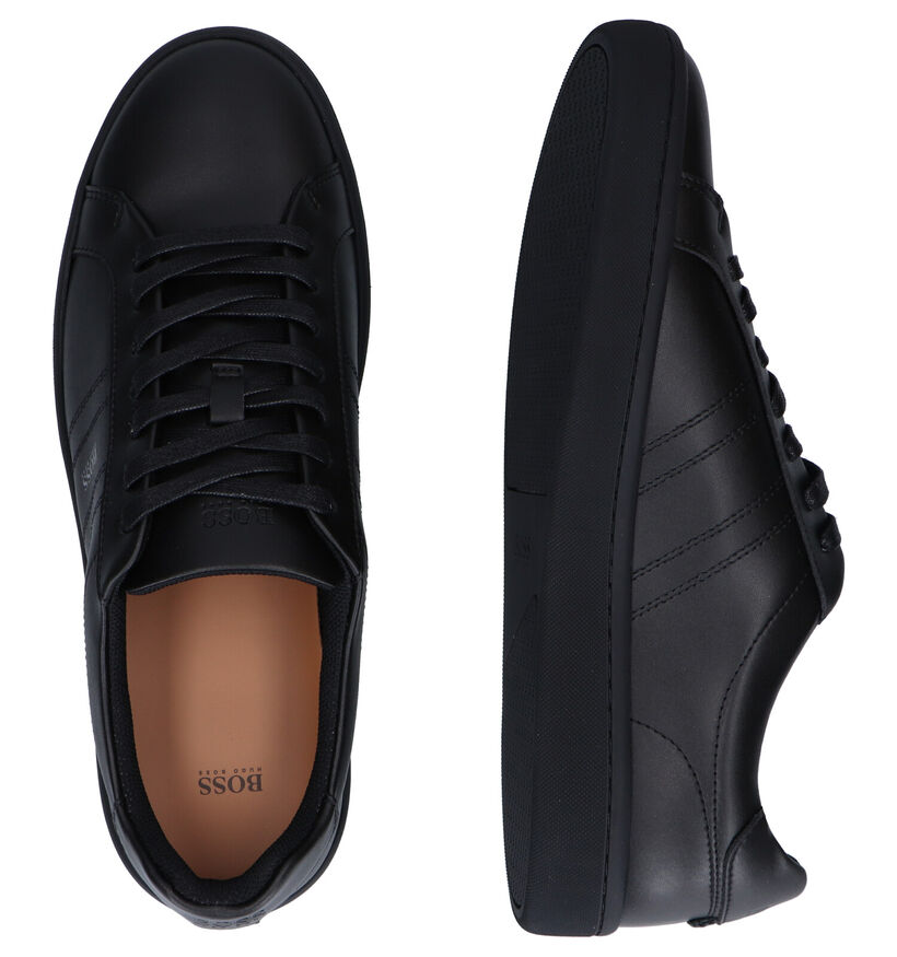 Boss Ribeira Chaussures à lacets en Noir en cuir (296447)