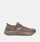 Skechers GO WALK Flex Mali Lichtbruine Sneakers voor dames (360890)