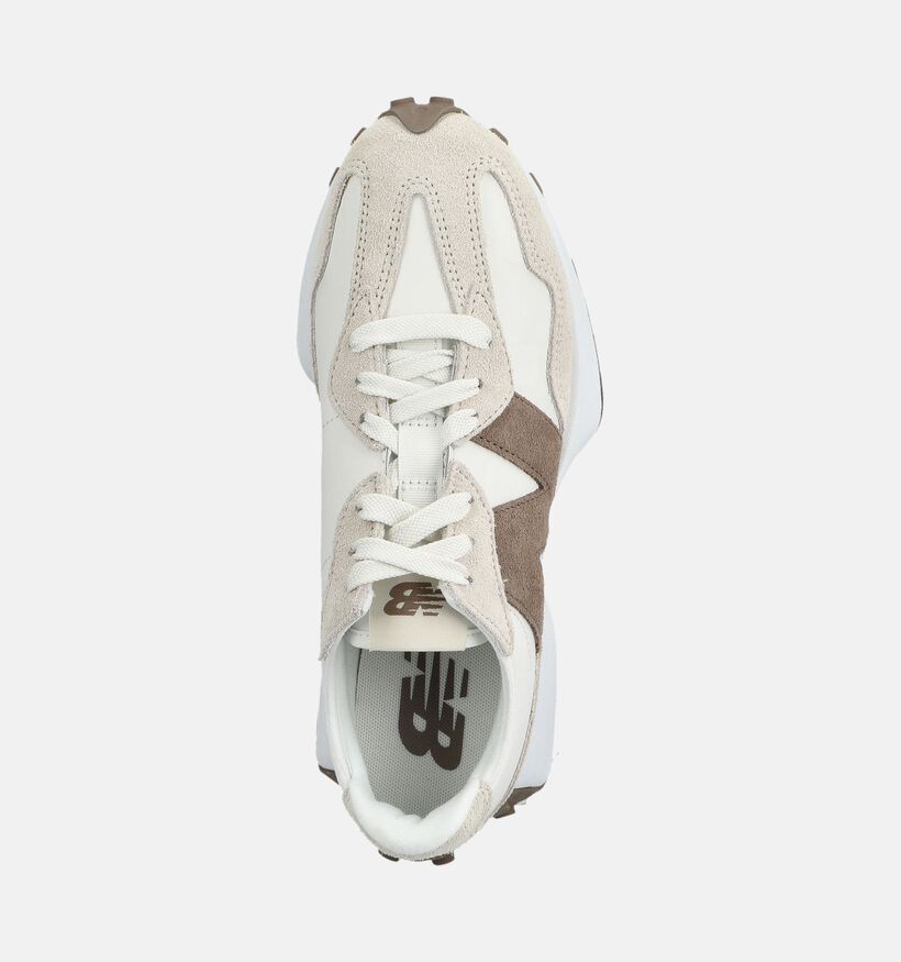 New Balance 327 Witte/Bruine Sneakers voor dames (374985) - geschikt voor steunzolen