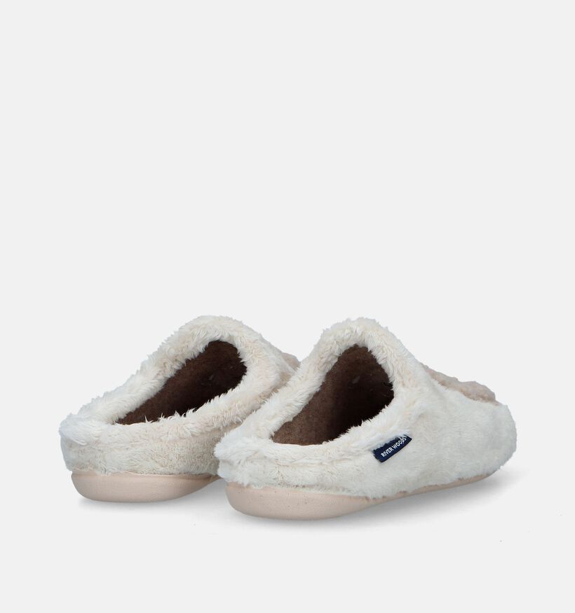 River Woods Nounou Beige Pantoffels voor meisjes (332266) - geschikt voor steunzolen