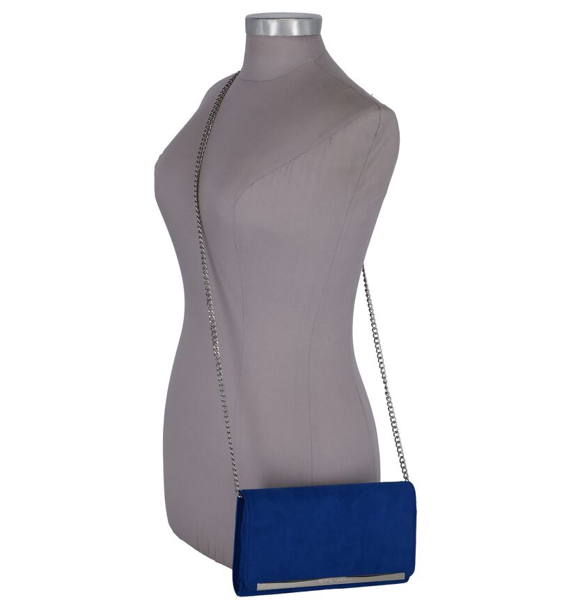 Marco Tozzi Pochette en Bleu en textile (246852)